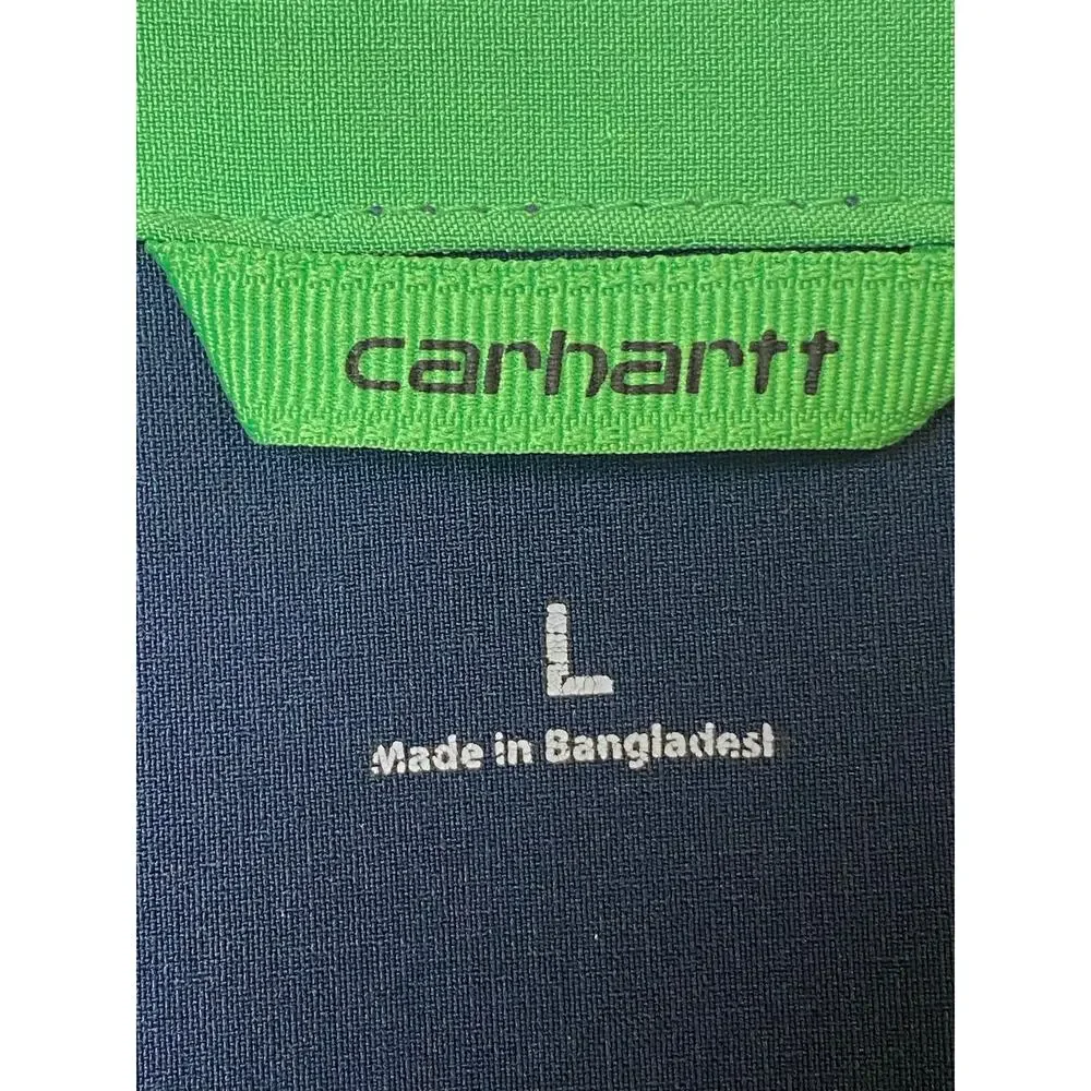 Carhartt Blue Green V-neck Force Scrub Top Women's Size Large